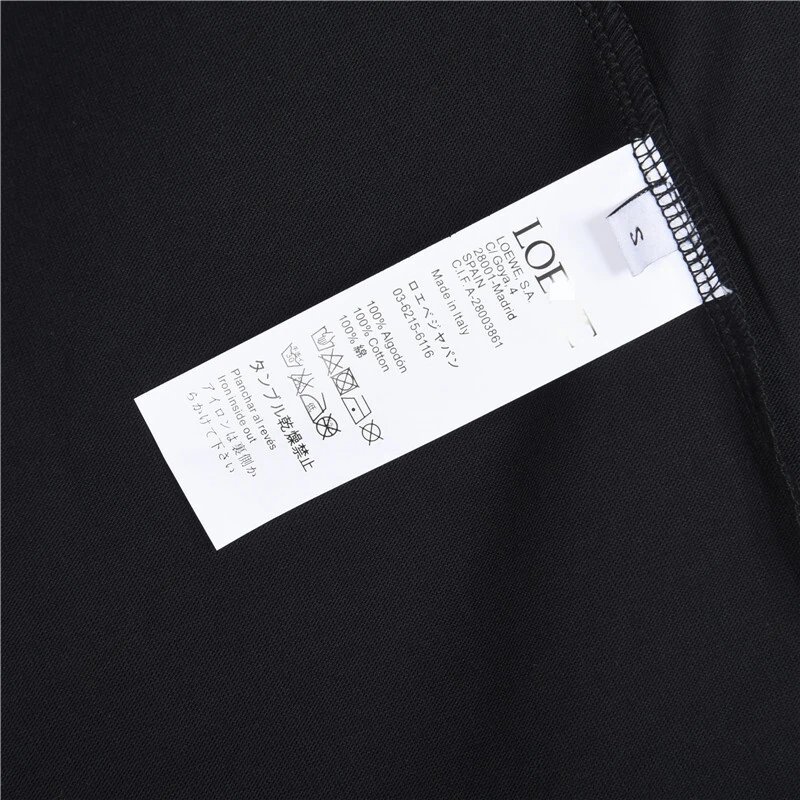 Loewe Anagram Embroidered Black T-Shirt - 12