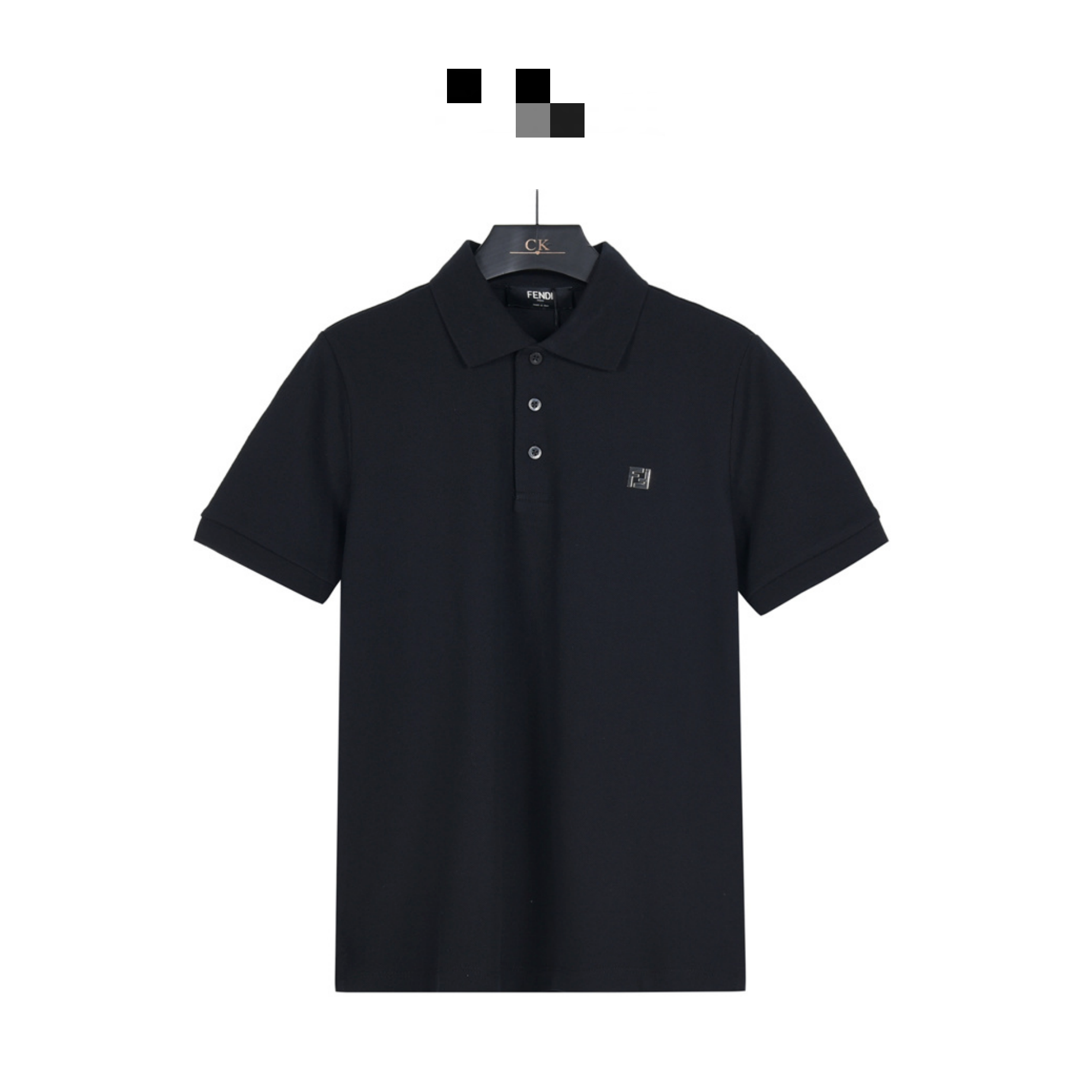 Embroidered Knit Polo Shirt photo 4