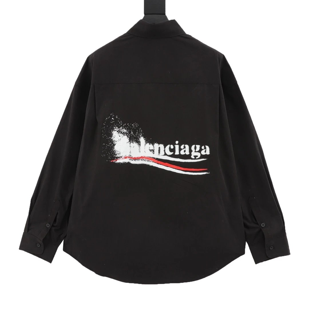 Coke Print Color-Block Long Sleeve Shirt photo 3