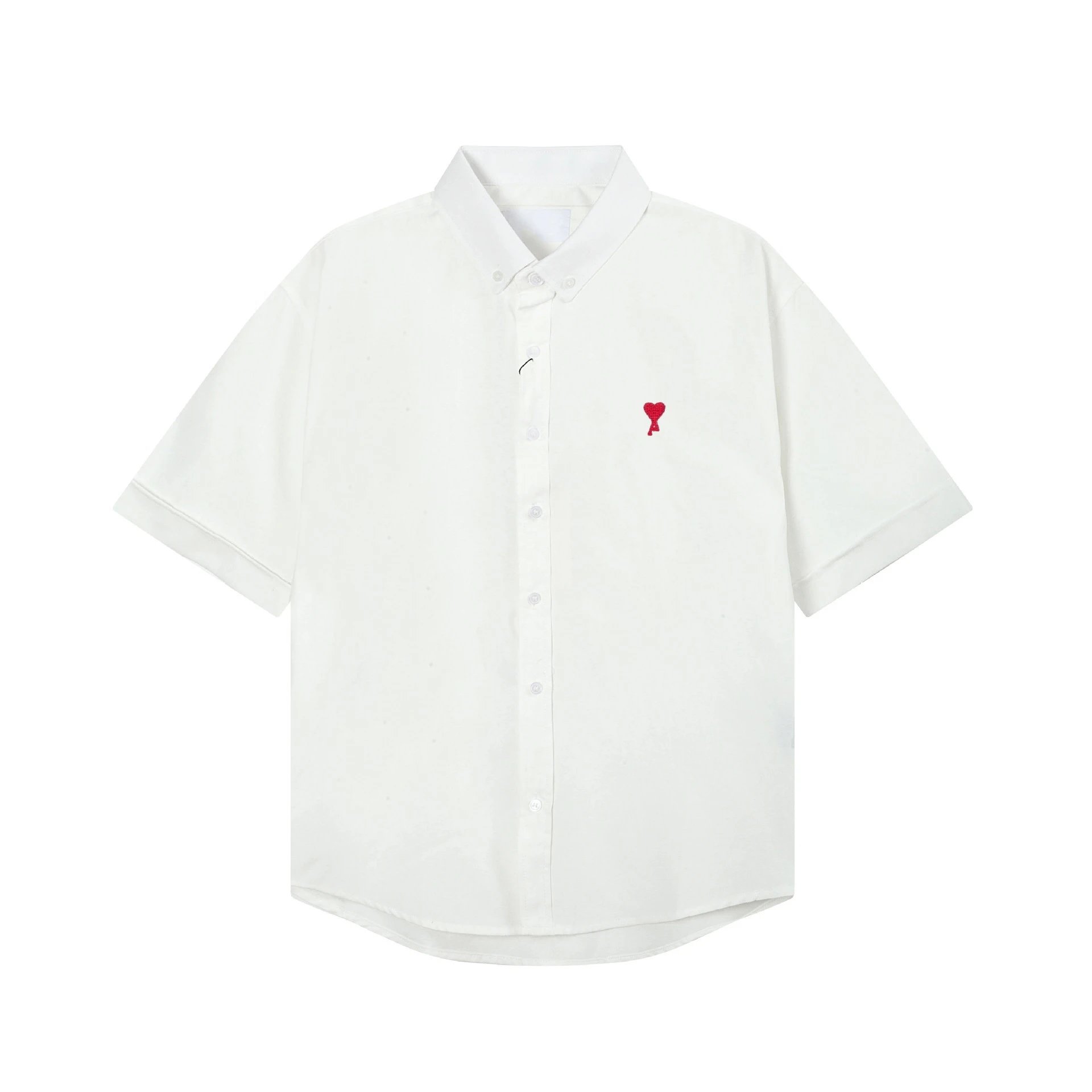 Heart Embroidered Casual Shirt photo 2