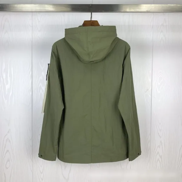 Stone Island Hooded Field Jacket Mustard Yellow Outerwear - 11