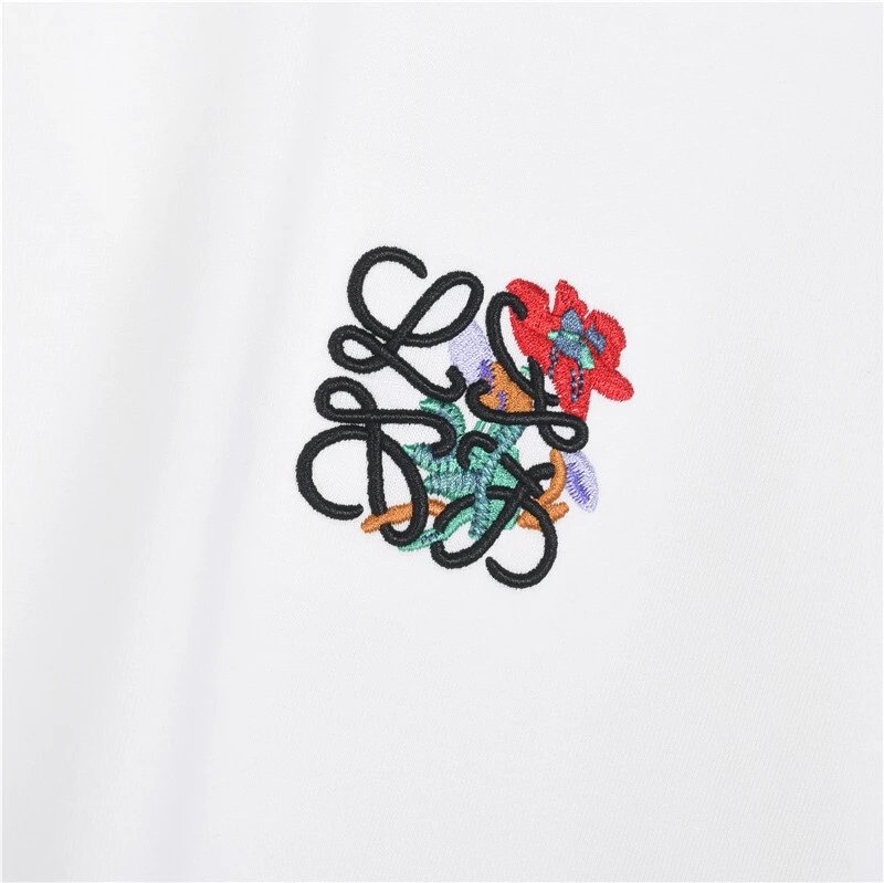 Loewe Anagram Embroidered Black T-Shirt - 8