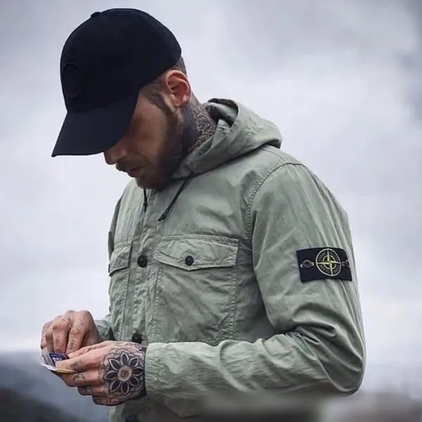 Stone Island Hooded Field Jacket Mustard Yellow Outerwear - 13