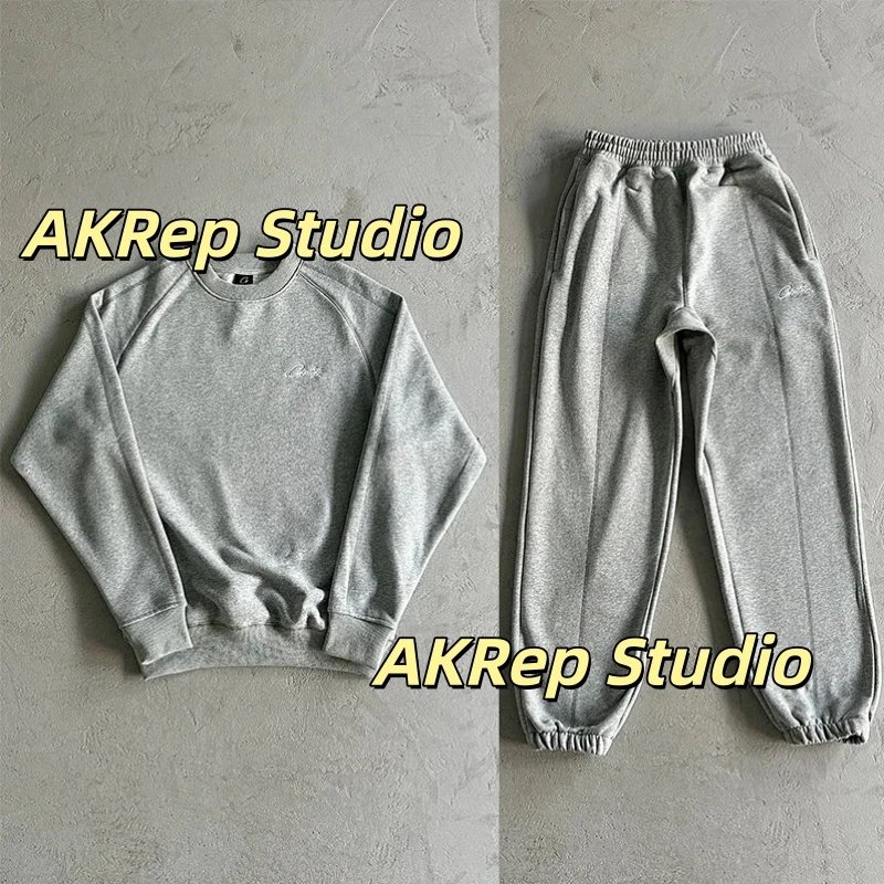 Hip-Hop Letter Embroidered Hoodie and Joggers