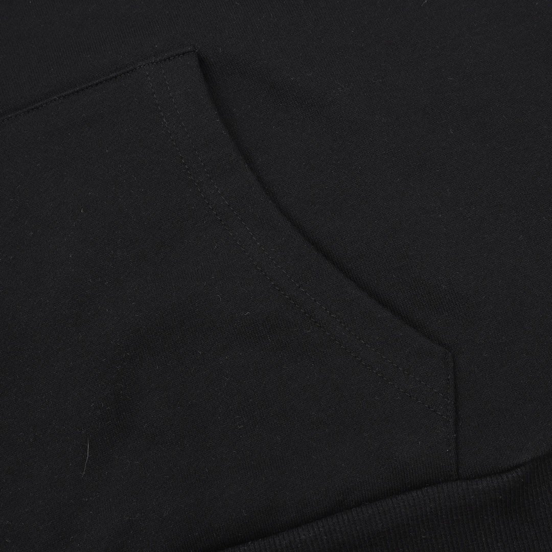 Saint Laurent Logo Tape Hoodie Gray - 9