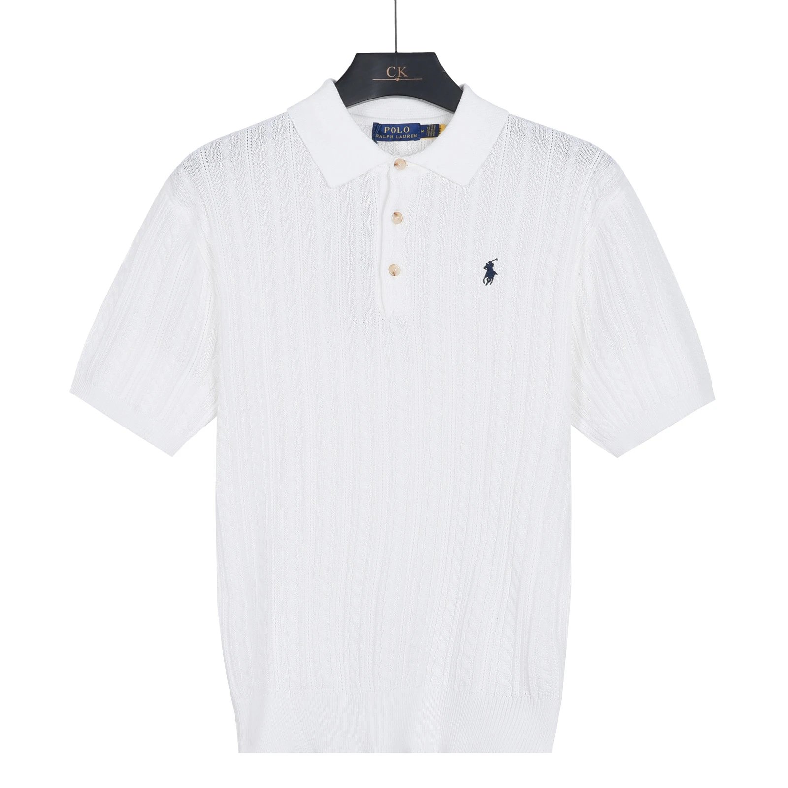 Cable Knit Polo Shirt photo 2