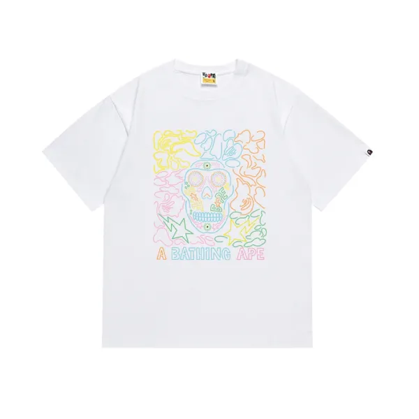 A Bathing Ape Sugar Skull Multicolor T-Shirt - 1