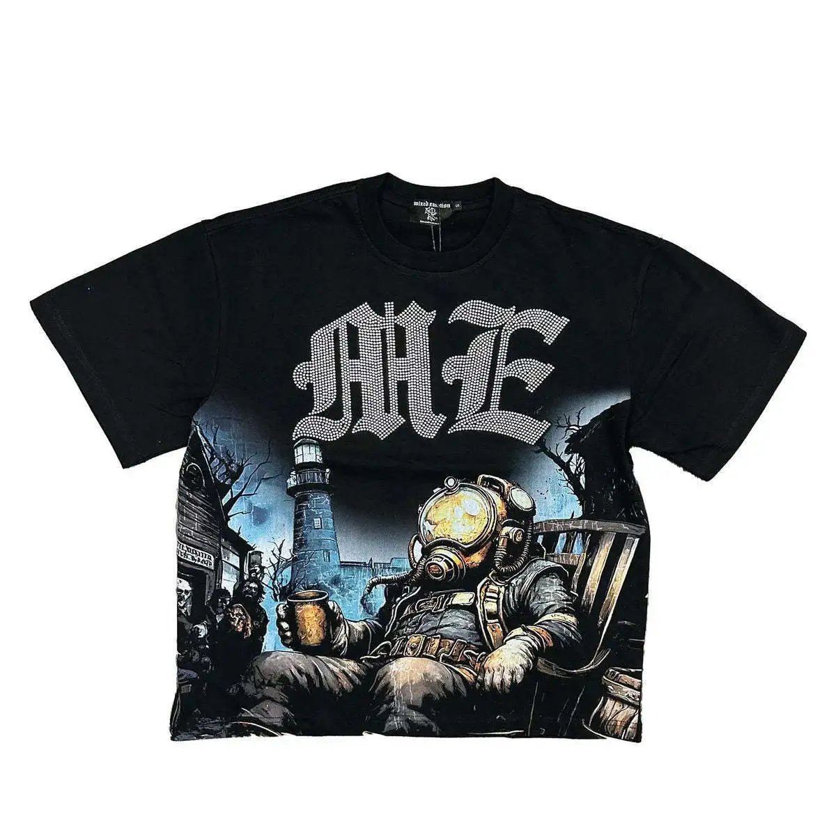 ME Cartoon Letter Print T-Shirt photo 6