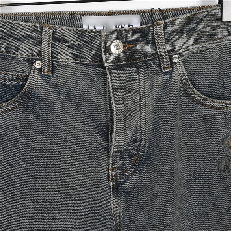 Pocket Embroidery Straight Jeans photo 7