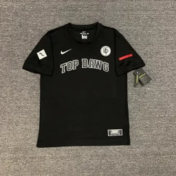 thumbnail for 黑白透气速干运动服短袖长袖，詹姆斯TED联名篮球训练服美式速干短袖长袖T恤