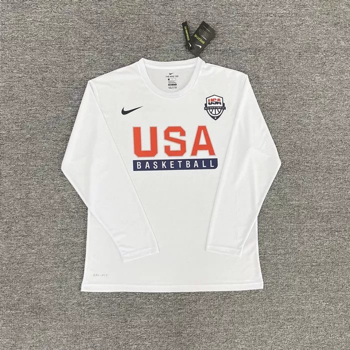 Chest Flag White Long Sleeve