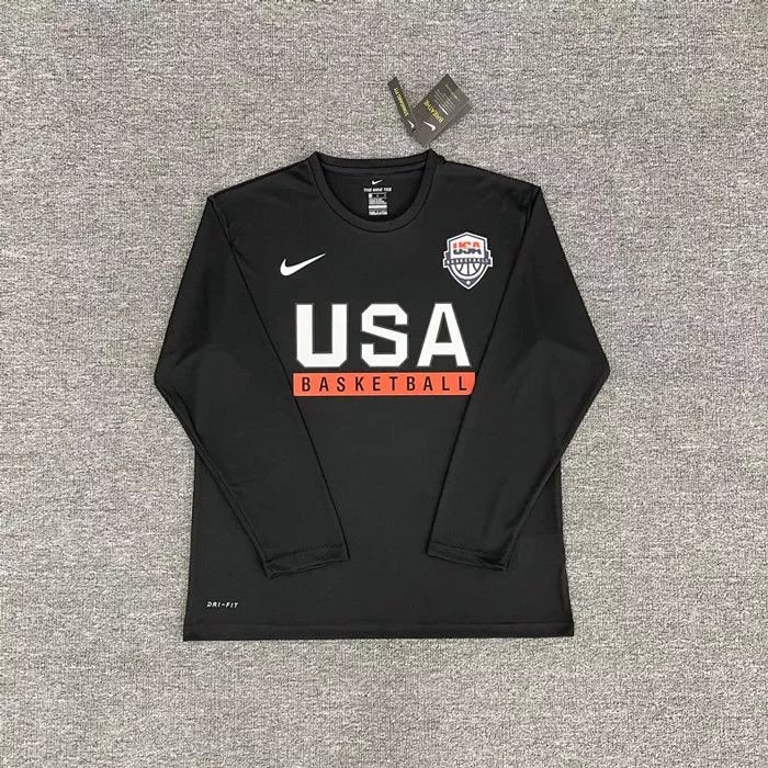 Chest Flag Black Long Sleeve