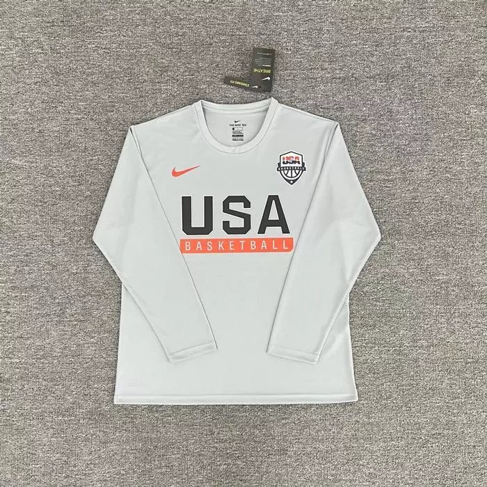 Chest Flag Gray Long Sleeve