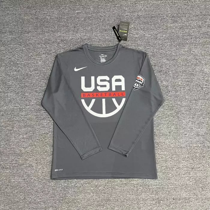 Half-Circle Basketball Dark Gray Long Sleeve