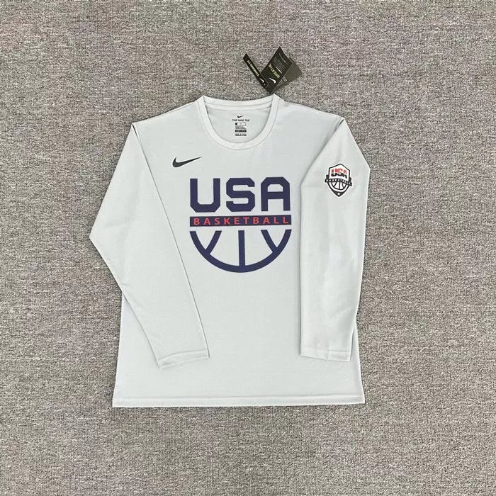 Half-Circle Basketball Gray Long Sleeve