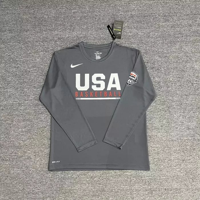 Shoulder Flag Dark Gray Long Sleeve