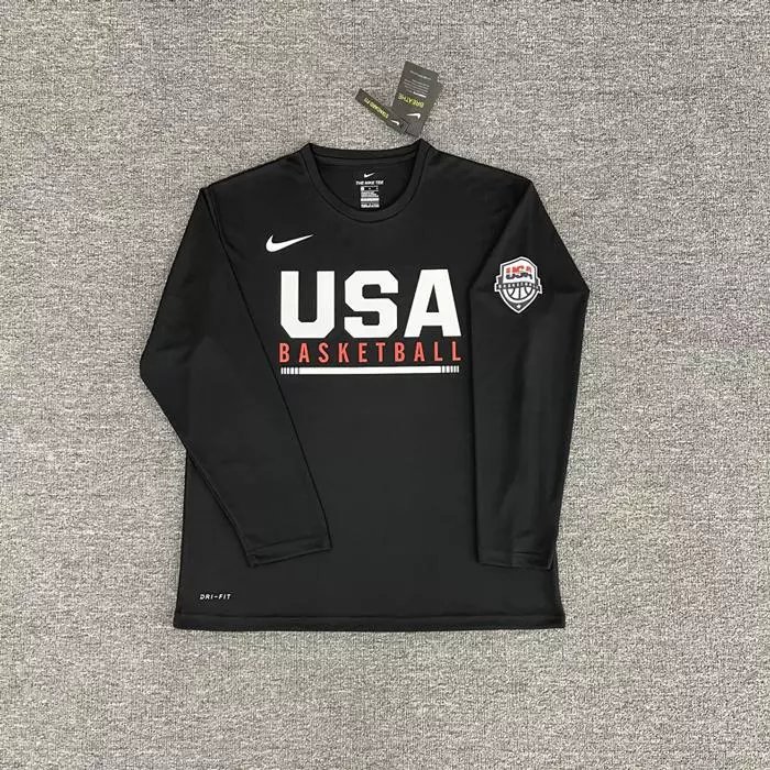 Shoulder Flag Black Long Sleeve