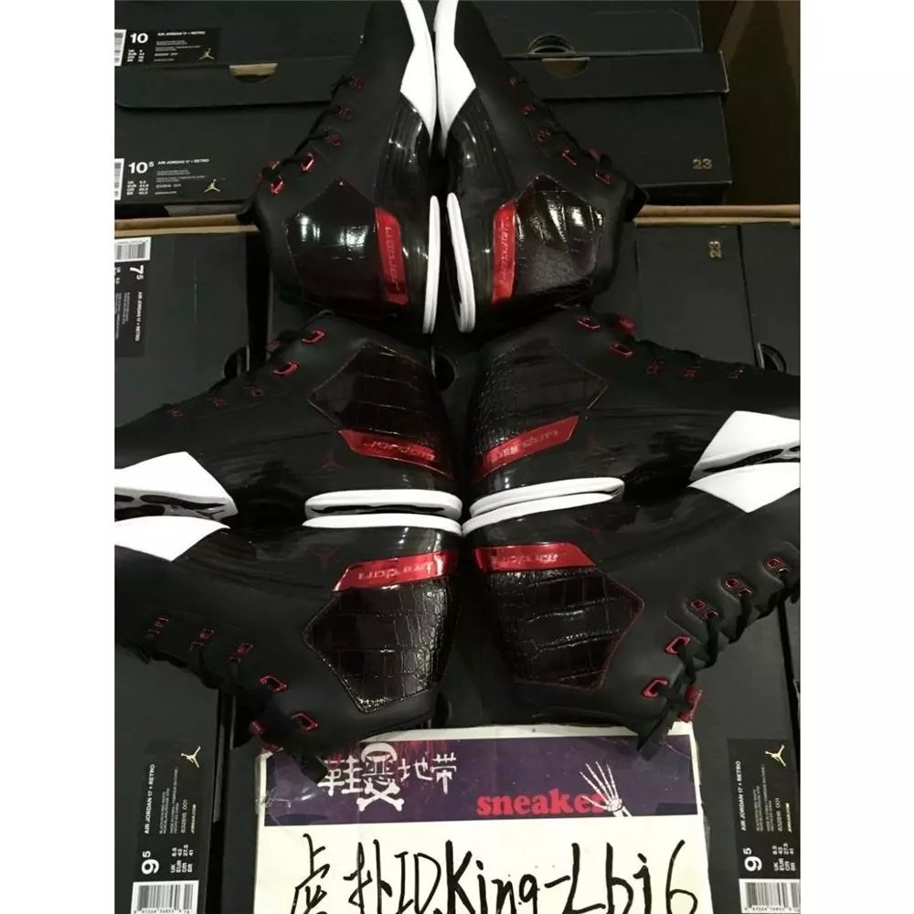 【鞋恶地带】Jordan 17  Bred 乔17 AJ17  黑红 公牛 832816-001
