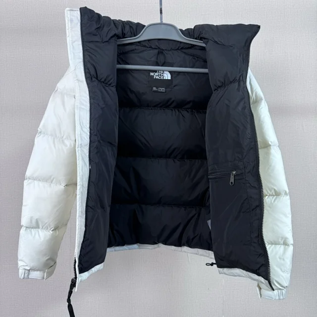 The North Face Down Jackets 1996 hooded color-block puffer product detail image 91