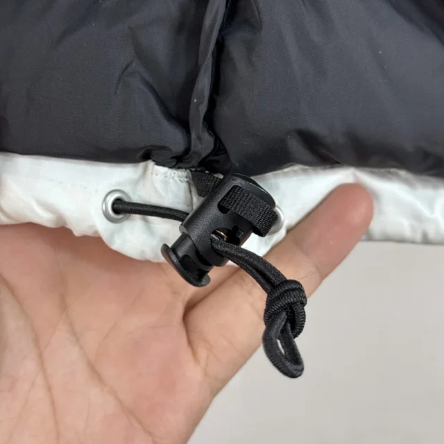 The North Face Down Jackets 1996 hooded color-block puffer product detail image 93
