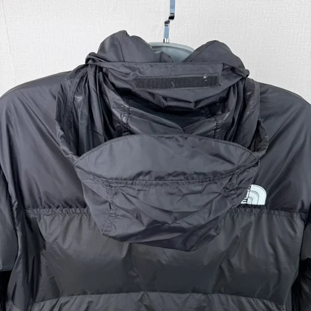 The North Face Down Jackets 1996 hooded color-block puffer product detail image 100