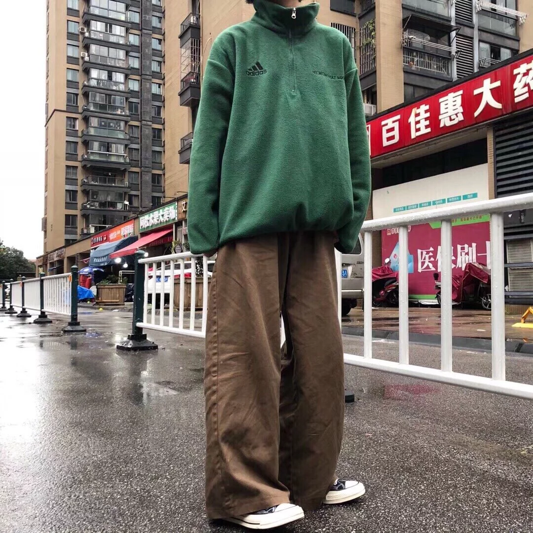 2019秋冬季款抓绒高领半拉链Gosha Rubchinskiy x adidas Fleece Top