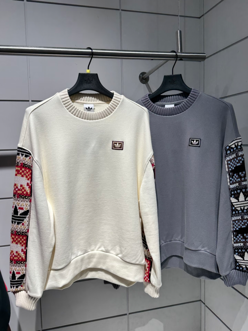 Adidas Originals Hoodie for Men and Women Spring 2026 Casual Athletic Loose-Fit Breathable Crew Neck Pullover Sweatshirt 8930 S-2XL