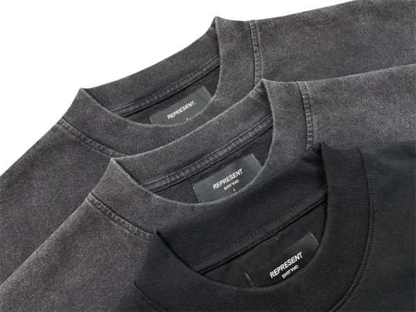 Represent Milan Oversized Washed Black T-Shirt - 20