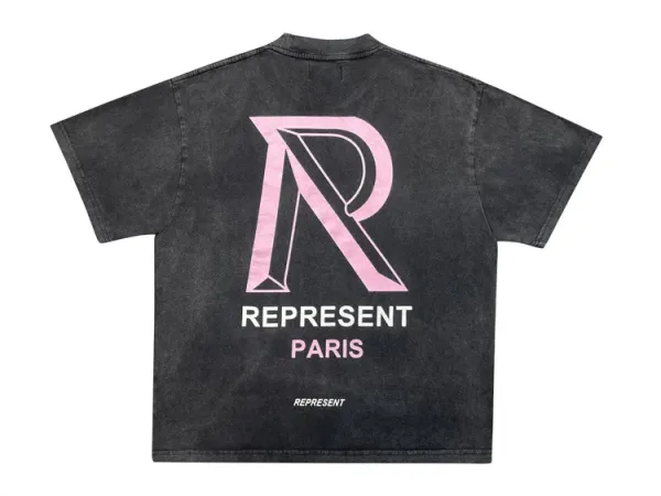 Represent Milan Oversized Washed Black T-Shirt - 17