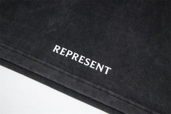 Represent Pegasus Graphic Washed Black T-Shirt - 18