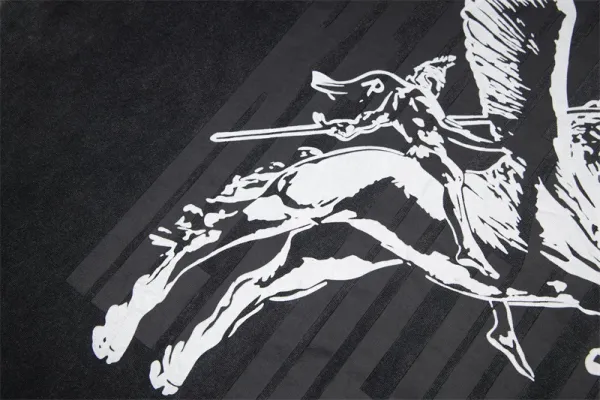 Represent Pegasus Graphic Washed Black T-Shirt - 19