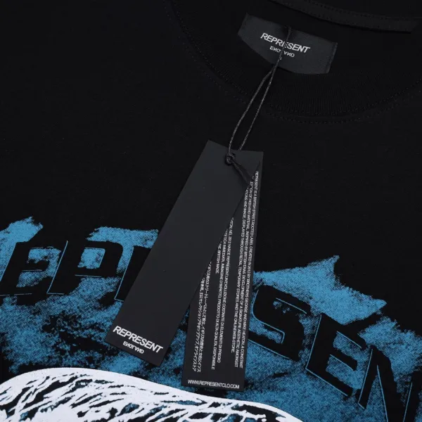 Represent Shark Graphic Oversized T-Shirt Beige - 44