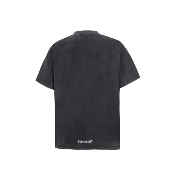 Represent Pegasus Graphic Washed Black T-Shirt - 13