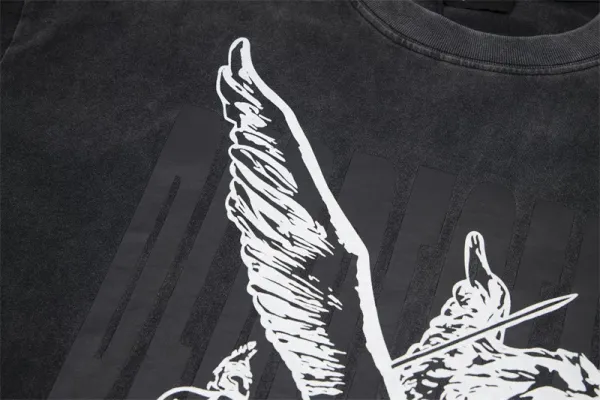 Represent Pegasus Graphic Washed Black T-Shirt - 25
