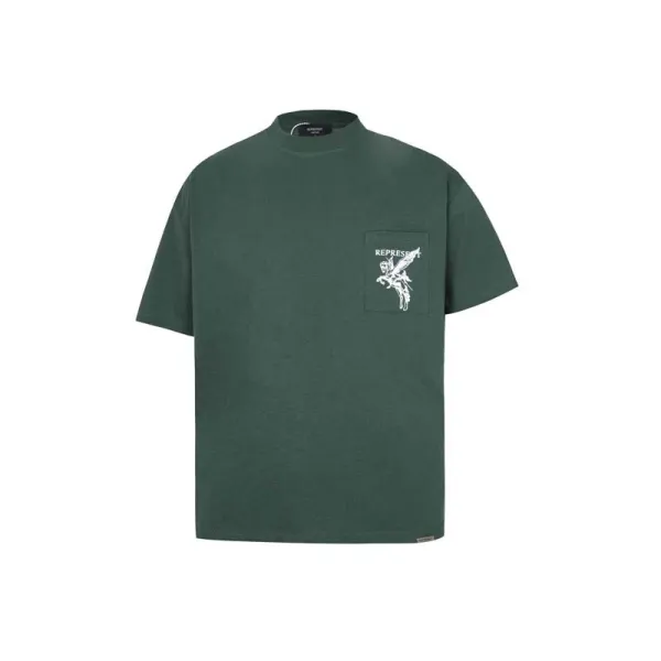 Represent Pegasus Rider Army Green T-Shirt - 18