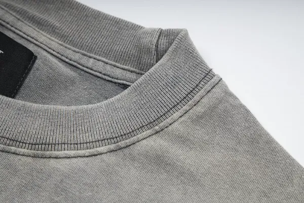 Design Acid Wash Gray Graphic T-Shirt - 19