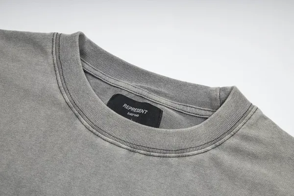 Design Acid Wash Gray Graphic T-Shirt - 15