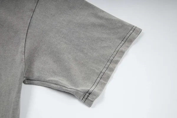 Design Acid Wash Gray Graphic T-Shirt - 21