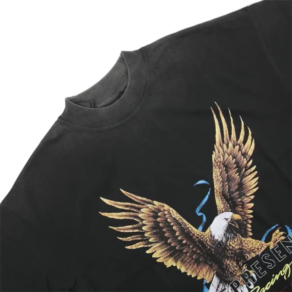 Represent Eagle Print Oversized T-Shirt Beige - 20