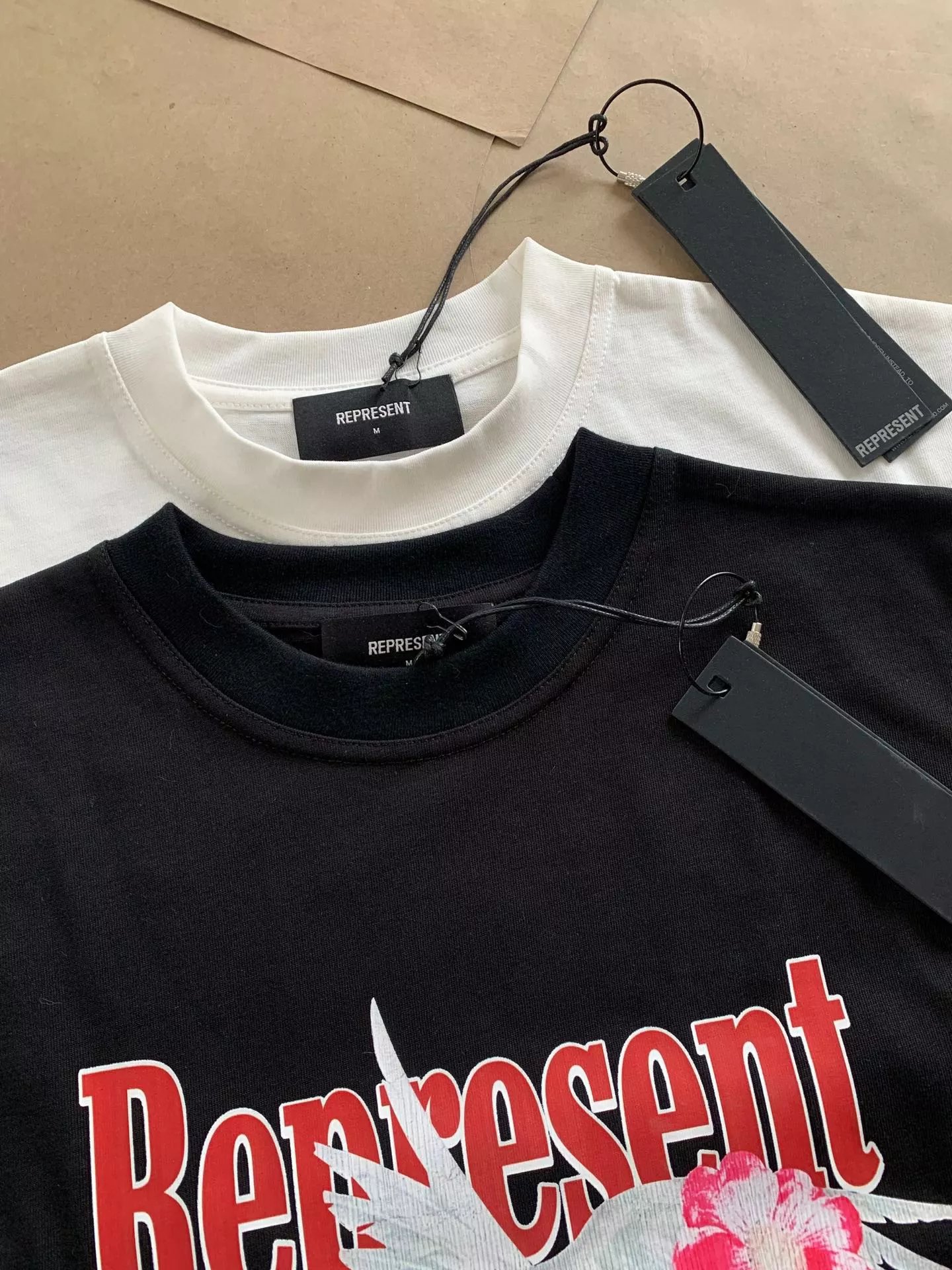 Represent Manchester City Inspired Graphic T-Shirt Off-White - 14