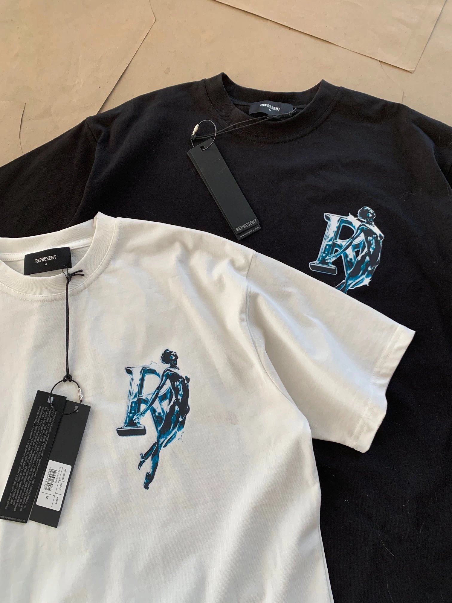 Represent Manchester City Inspired Graphic T-Shirt Off-White - 23