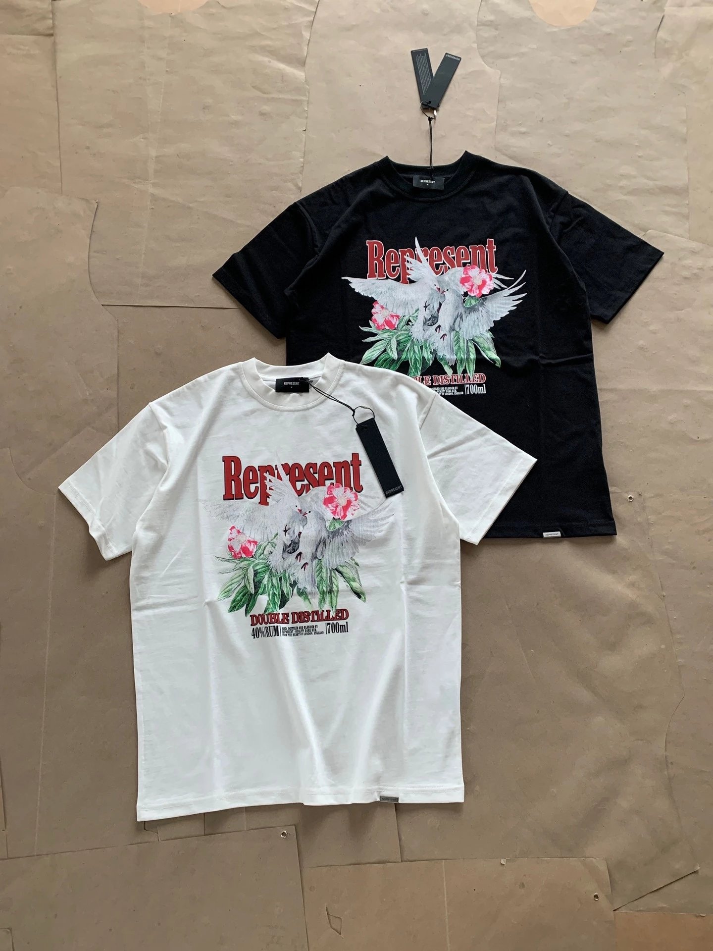 Represent Manchester City Inspired Graphic T-Shirt Off-White - 13