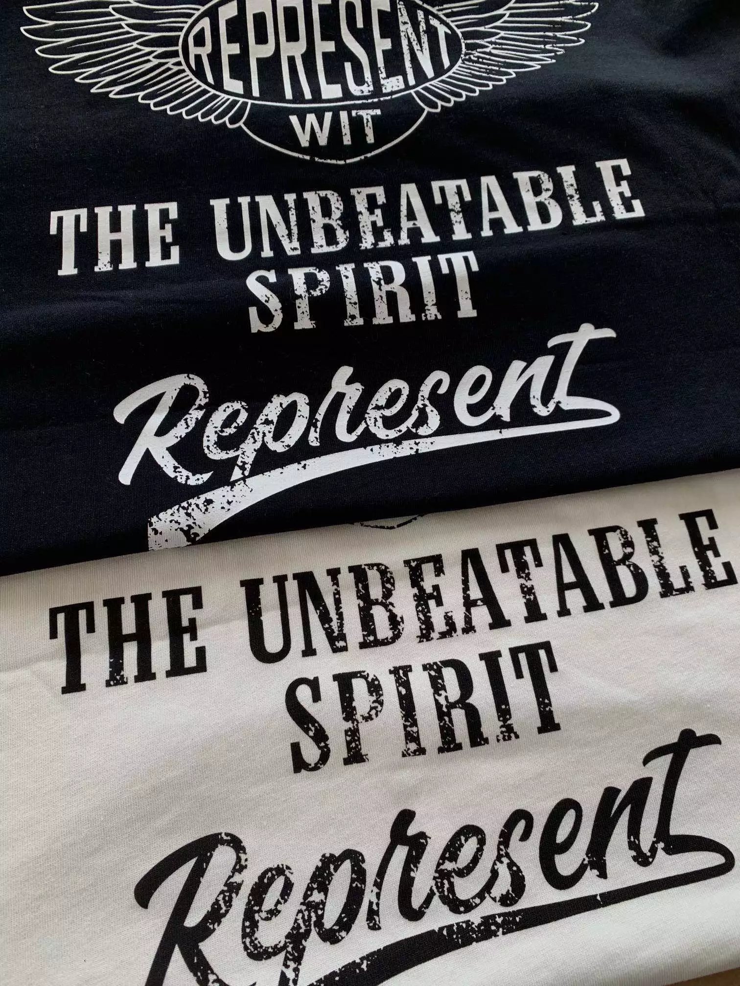 Represent Manchester City Inspired Graphic T-Shirt Off-White - 40