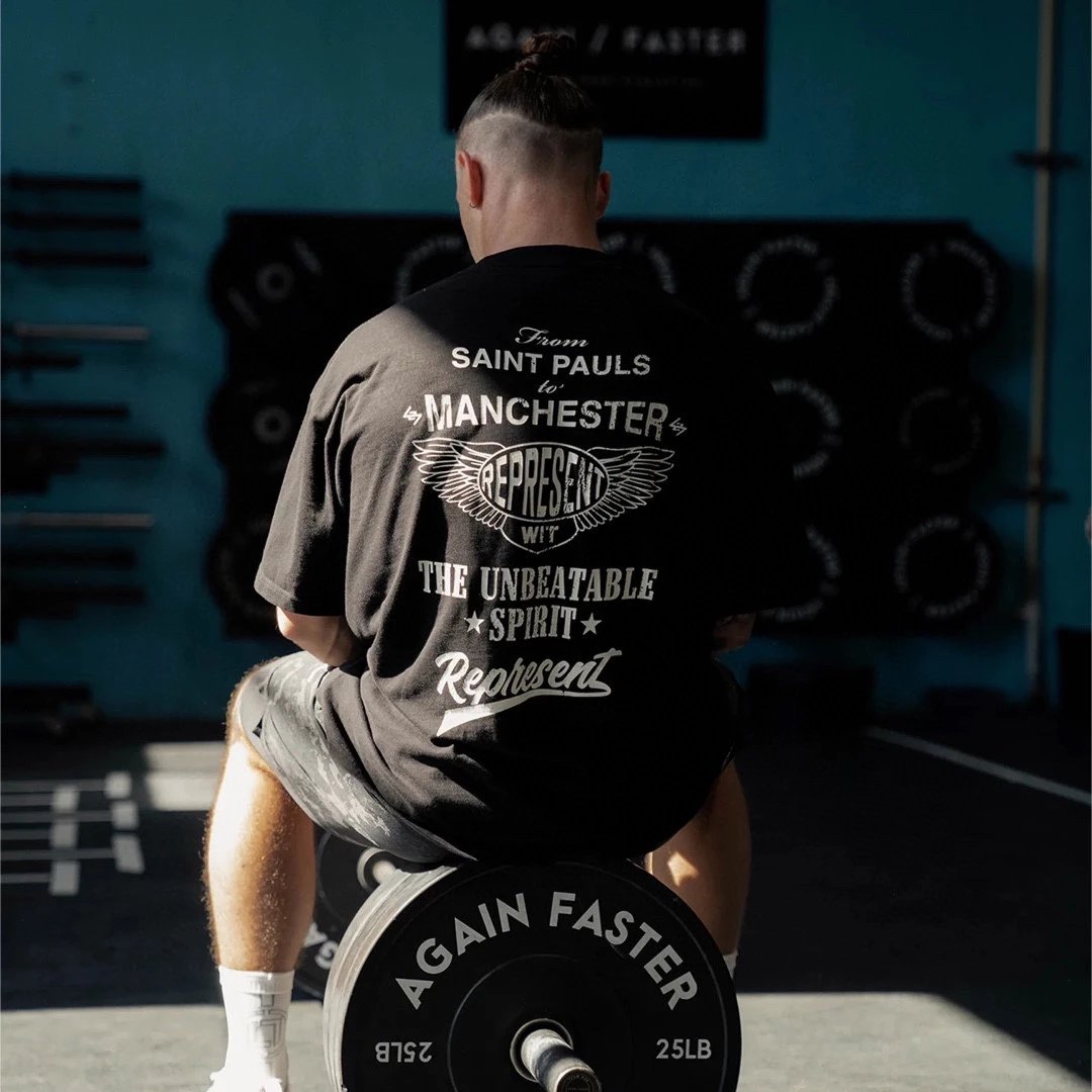 Represent Manchester City Inspired Graphic T-Shirt Off-White - 28