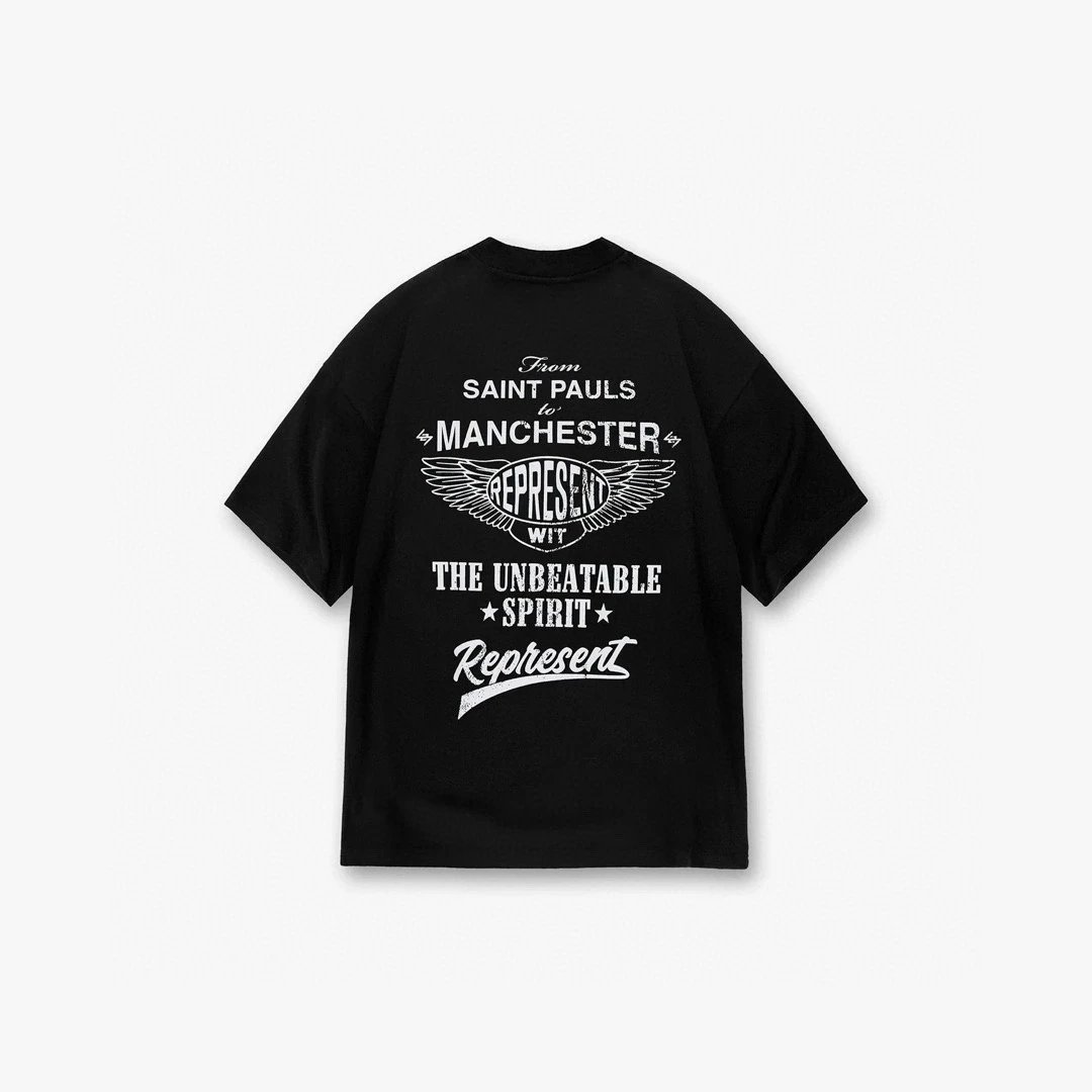 Represent Manchester City Inspired Graphic T-Shirt Off-White - 31