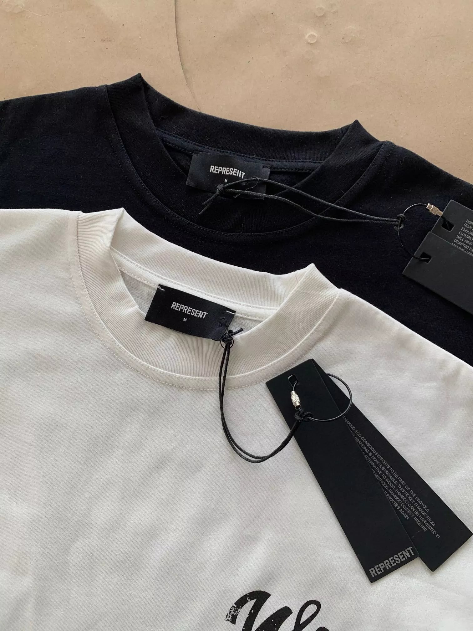 Represent Manchester City Inspired Graphic T-Shirt Off-White - 34