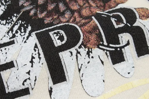 Represent Eagle Print Oversized T-Shirt Beige - 29