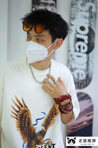 Represent Eagle Print Oversized T-Shirt Beige - 12