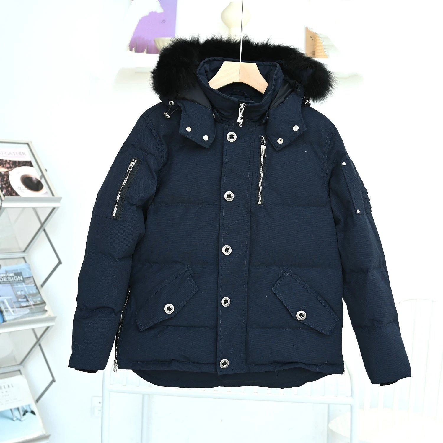 Dark Blue Black Fur