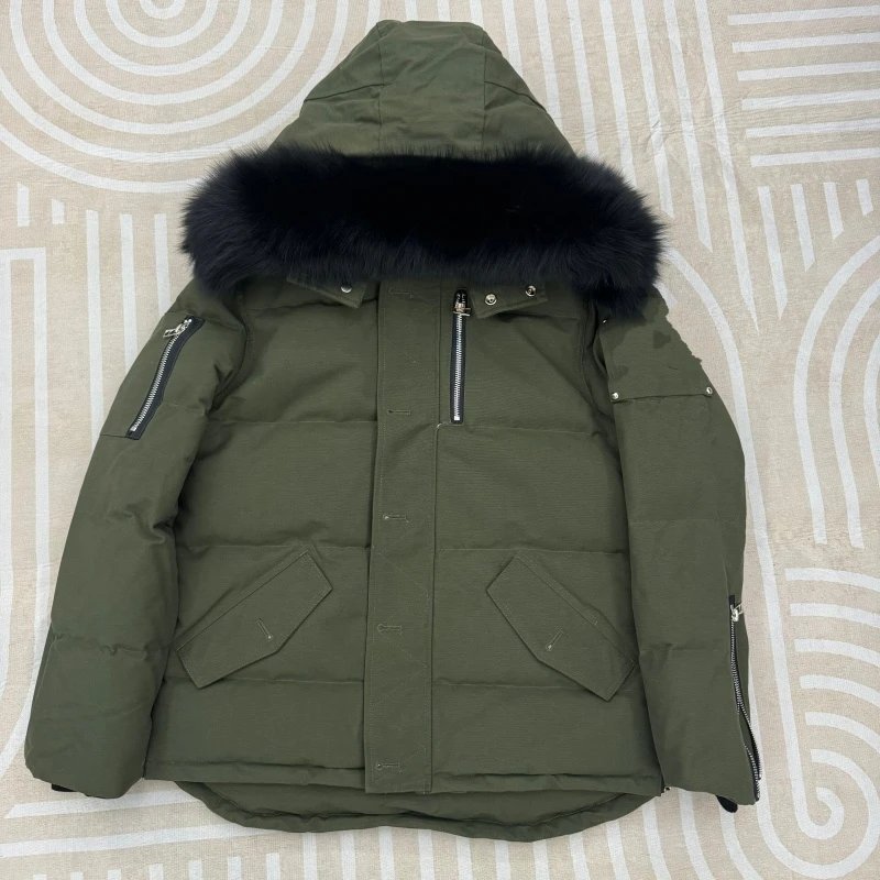 Military Green Black Fur